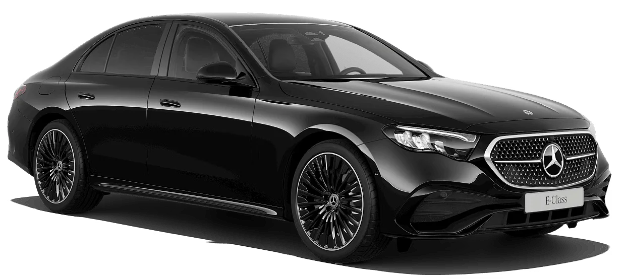 Mercedes-Benz E-Class chauffeur limousine — LSZ Business Class fleet